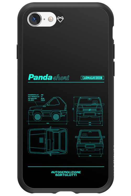 Panda Car Blue - Apple iPhone 8