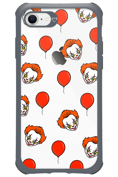 Mystery Clown (Transparent) - Apple iPhone 8
