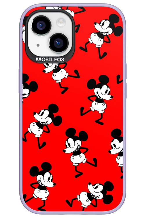 Iconic Mouse (red pattern) - Apple iPhone 15