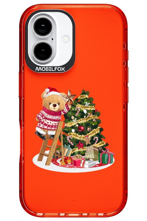 Christmas Bear (Transparent) - Apple iPhone 16
