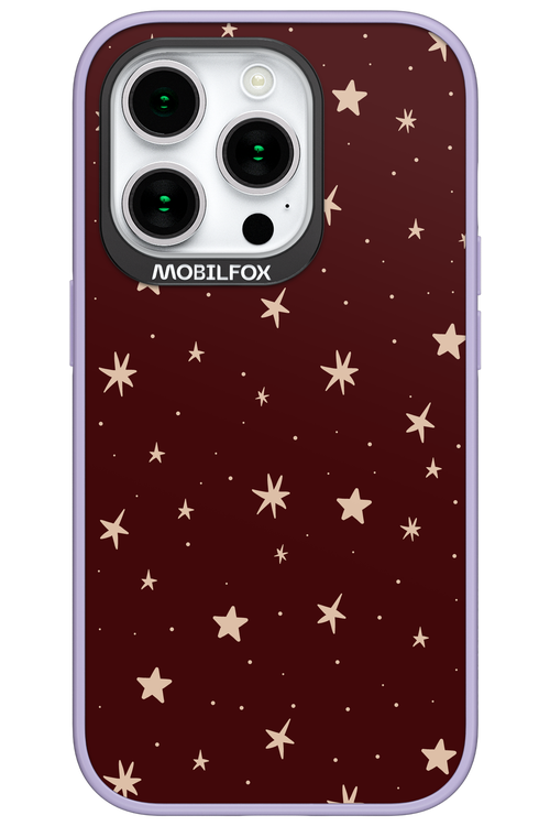 Burgundy Stars - Apple iPhone 15 Pro