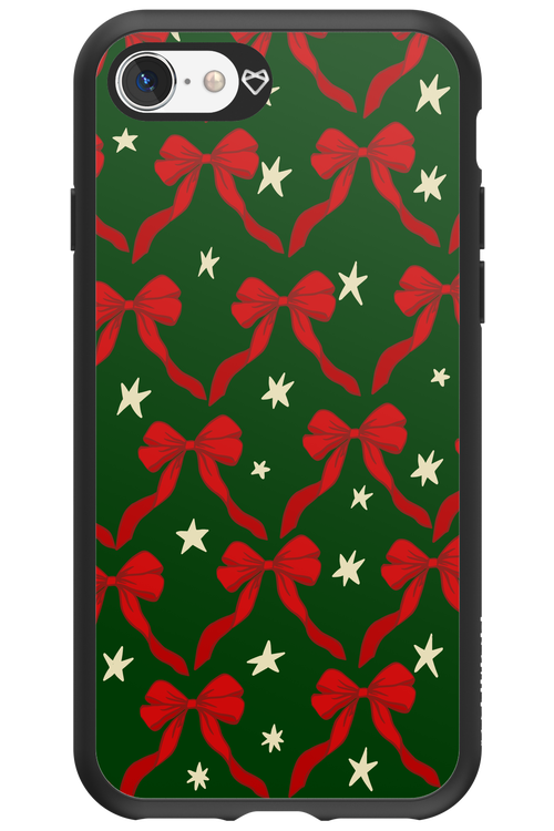 Bow & Stars (Green) - Apple iPhone SE 2022