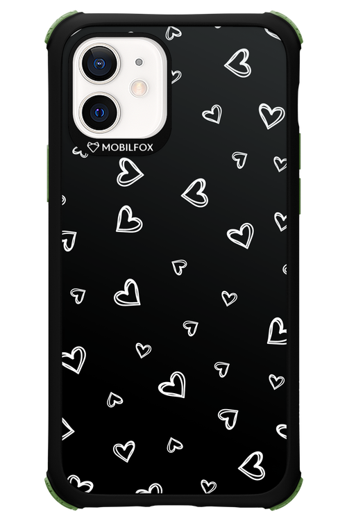 Monochrome Hearts 2.0 - Apple iPhone 12