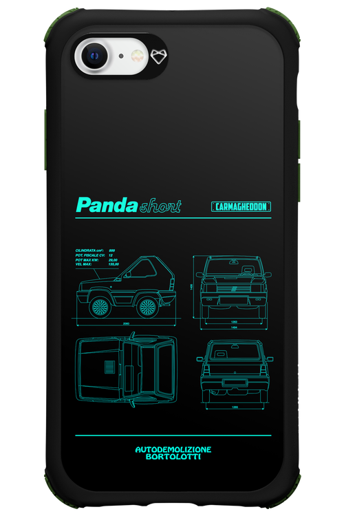 Panda Car Blue - Apple iPhone 7