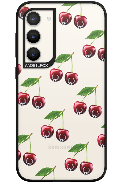 Spicy Cherries Transparent - Samsung Galaxy S23 Plus