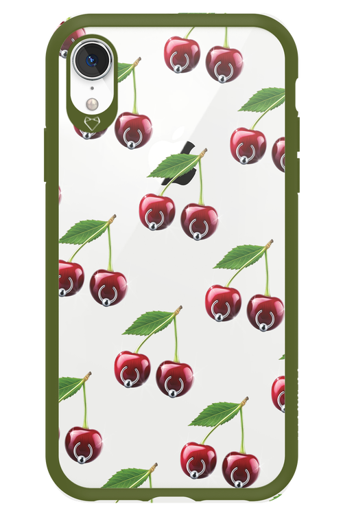 Spicy Cherries Transparent - Apple iPhone XR