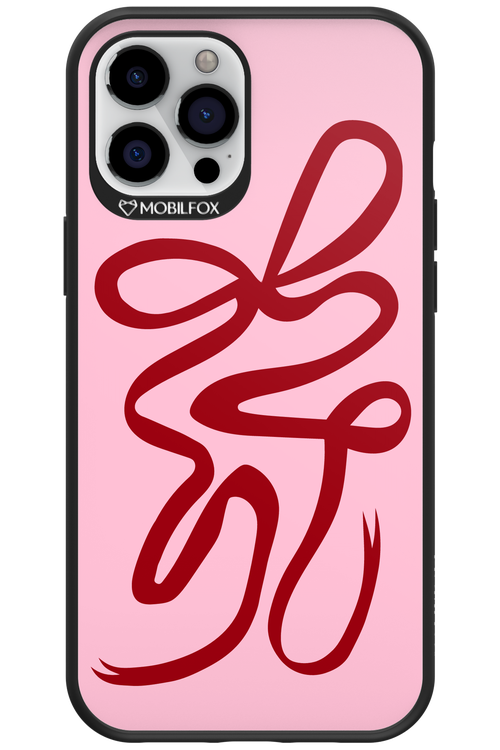 Burgundy Bow - Apple iPhone 12 Pro Max