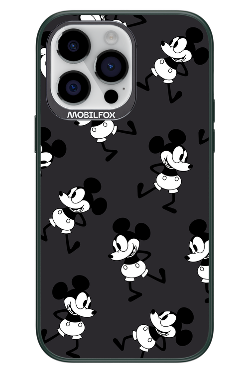 Iconic Mouse (antracite pattern) - Apple iPhone 14 Pro Max