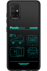 Panda Car Blue - Samsung Galaxy A51