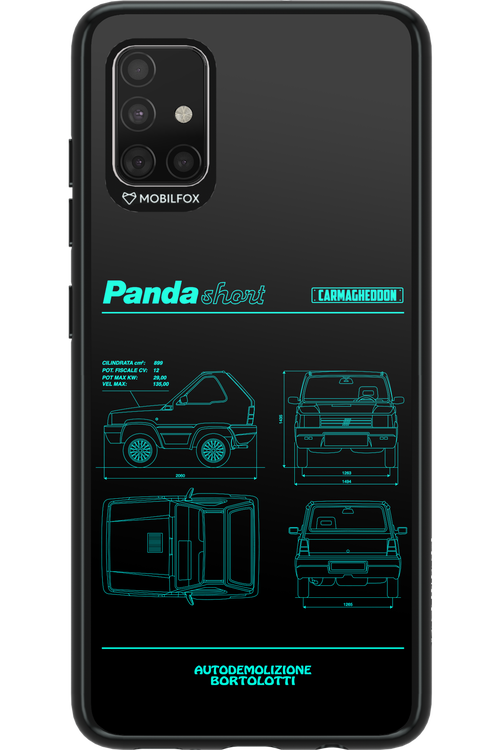 Panda Car Blue - Samsung Galaxy A51