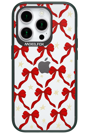 Bow & Stars (Transparent) - Apple iPhone 15 Pro