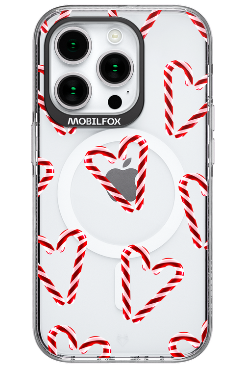 Candy Cane Hearts - Apple iPhone 15 Pro