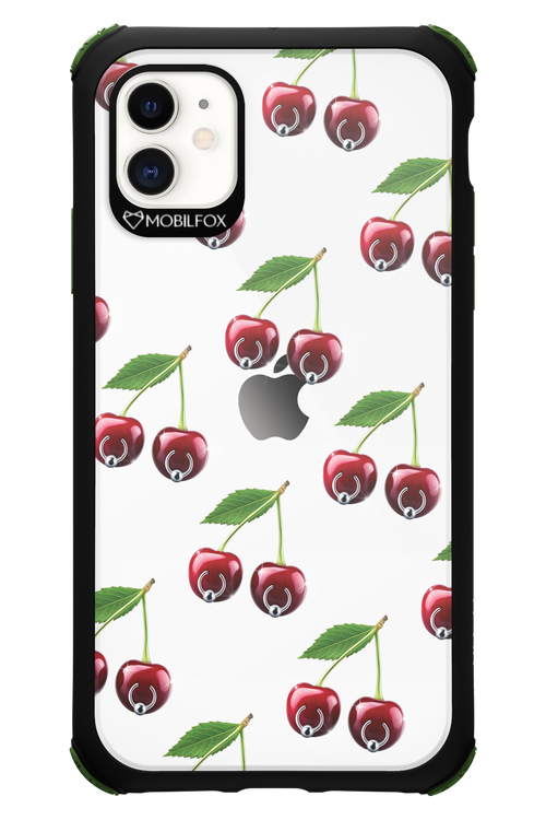 Spicy Cherries Transparent - Apple iPhone 11