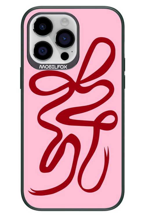 Burgundy Bow - Apple iPhone 14 Pro Max