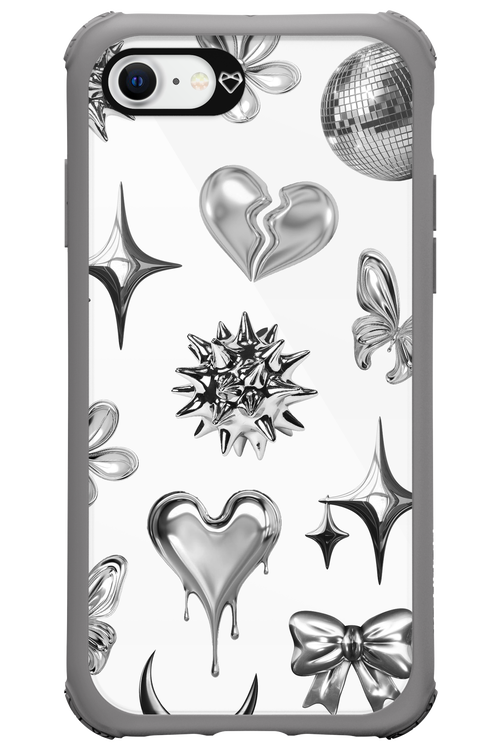 Silver Zone Transparent - Apple iPhone SE 2020
