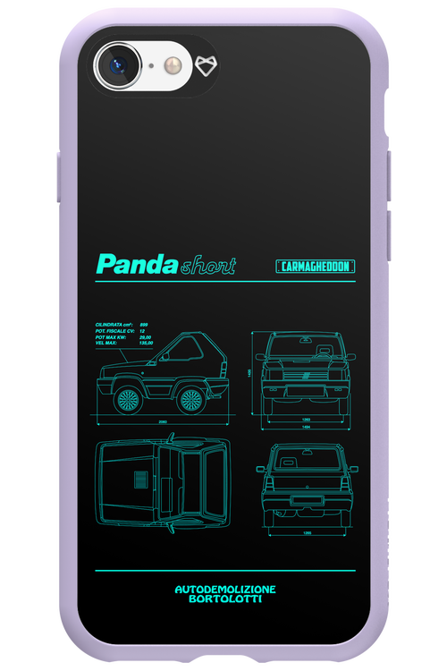 Panda Car Blue - Apple iPhone SE 2022