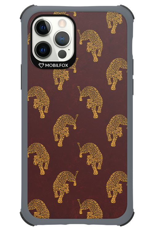 Burgundy Leopard Pattern - Apple iPhone 12 Pro