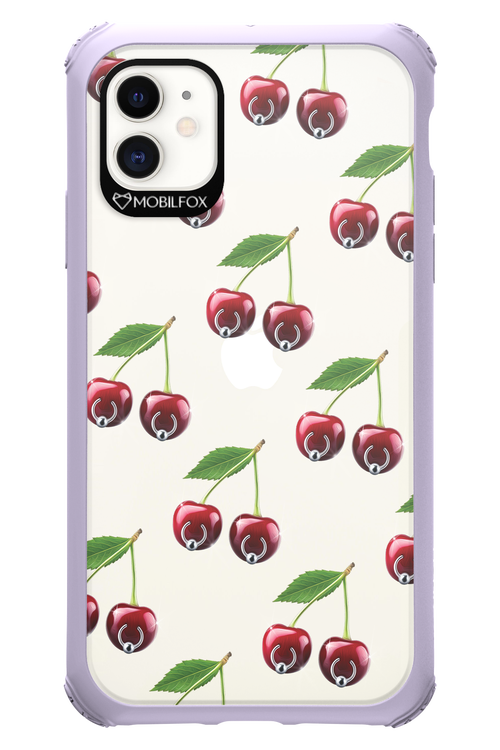 Spicy Cherries Transparent - Apple iPhone 11