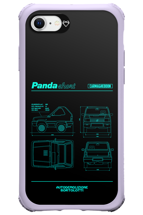 Panda Car Blue - Apple iPhone 7