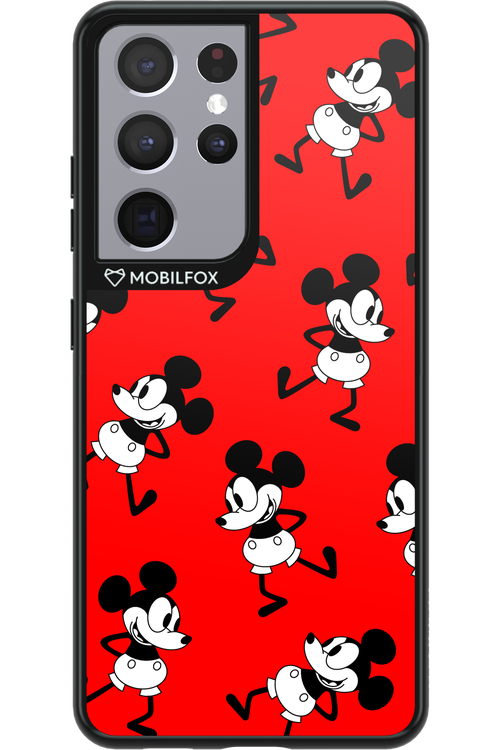 Iconic Mouse (red pattern) - Samsung Galaxy S21 Ultra