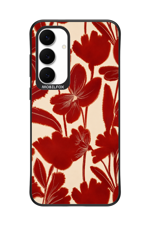Burgundy Flowers 2.0 - Samsung S25 FE