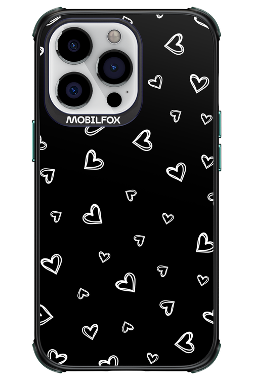 Monochrome Hearts 2.0 - Apple iPhone 13 Pro