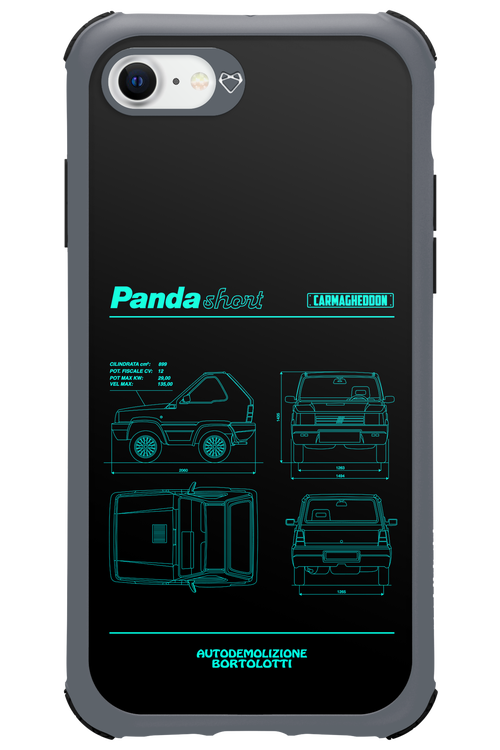 Panda Car Blue - Apple iPhone 7