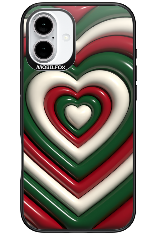 XMAS Hearts - Apple iPhone 16 Plus