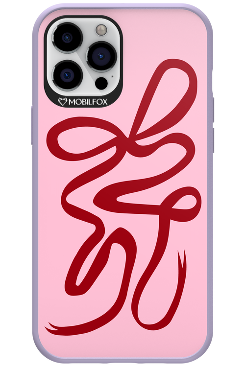 Burgundy Bow - Apple iPhone 12 Pro Max