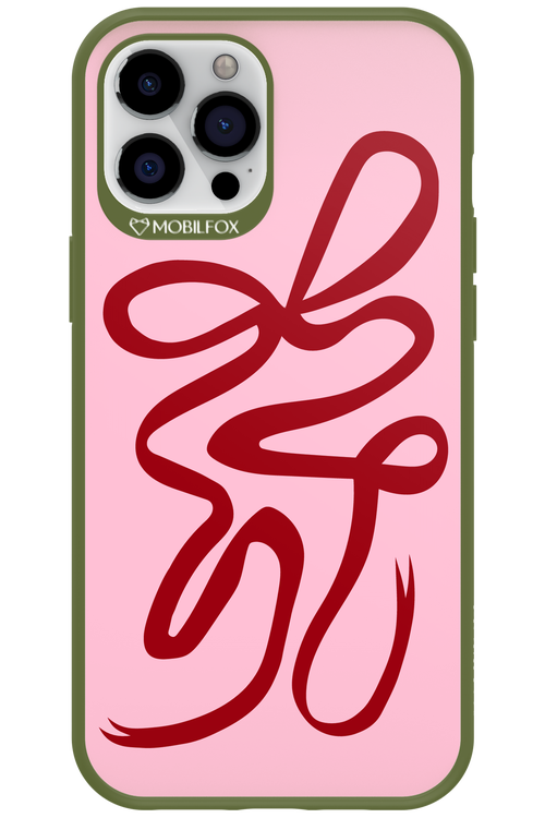 Burgundy Bow - Apple iPhone 12 Pro Max