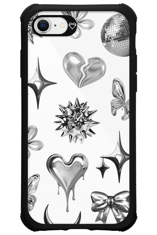 Silver Zone Transparent - Apple iPhone SE 2020