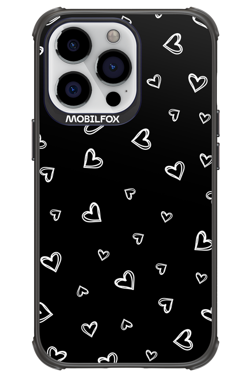 Monochrome Hearts 2.0 - Apple iPhone 13 Pro