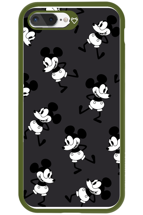 Iconic Mouse (antracite pattern) - Apple iPhone 8 Plus