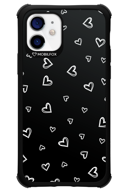 Monochrome Hearts 2.0 - Apple iPhone 12