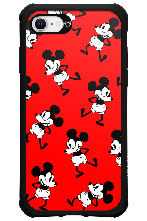 Iconic Mouse (red pattern) - Apple iPhone SE 2020