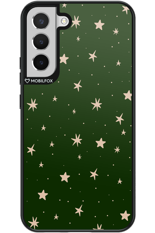 Forest Green Stars - Samsung Galaxy S22+