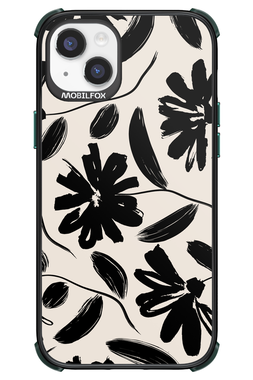Monochrome Flowerss 2.0 - Apple iPhone 14 Plus