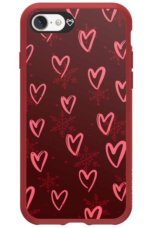 Christmas Hearts - Apple iPhone 7