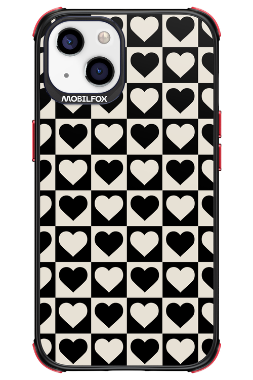 Checkered Heart - Apple iPhone 13