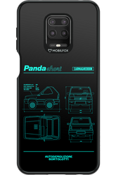 Panda Car Blue - Xiaomi Redmi Note 9 Pro