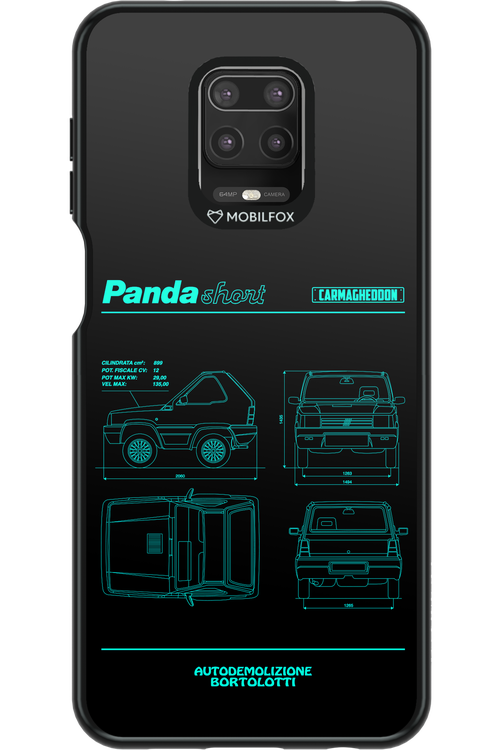 Panda Car Blue - Xiaomi Redmi Note 9 Pro