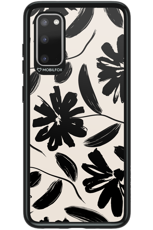 Monochrome Flowerss - Samsung Galaxy S20