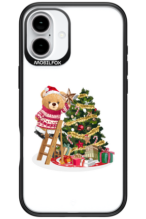 Christmas Bear (Transparent) - Apple iPhone 16 Plus