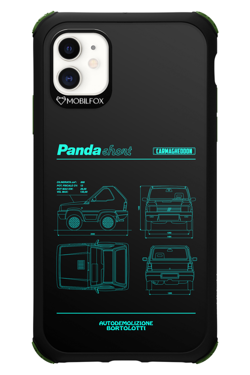 Panda Car Blue - Apple iPhone 11