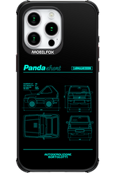 Panda Car Blue - Apple iPhone 15 Pro Max