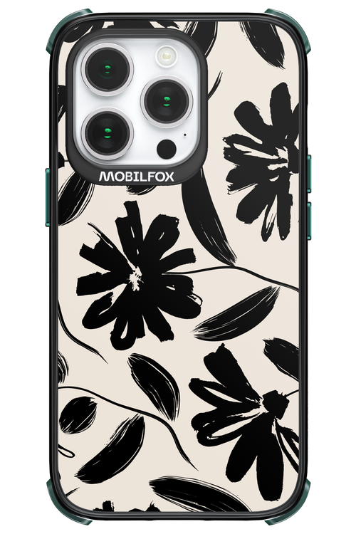 Monochrome Flowerss - Apple iPhone 14 Pro