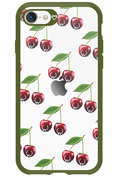 Spicy Cherries Transparent - Apple iPhone SE 2020