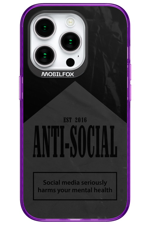 ANTI-SOCIAL (BLVCK) 2.0 - Apple iPhone 15 Pro