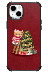 Christmas Bear (Burgundy) - Apple iPhone 15 Plus
