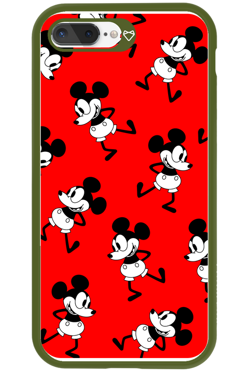 Iconic Mouse (red pattern) - Apple iPhone 8 Plus